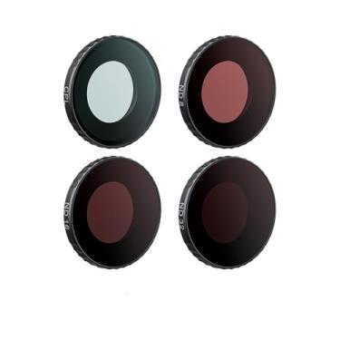 Imagem de Rszfnjxry Filtro de lente CPL/ND para Insta360 GO Ultra (4 peças), CPL/ND8/ND16/ND32 Conjuntos de acessórios de filtro de revestimento dupla face à prova d'água compatíveis com câmera Insta360 GO