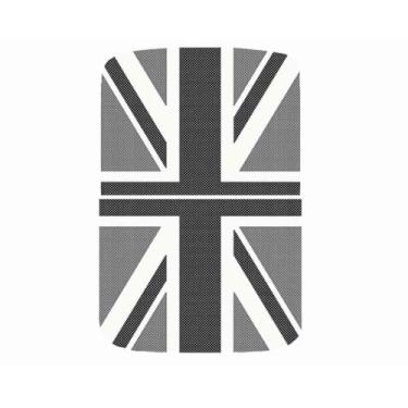 Imagem de YaaGoo Adesivo de teto solar cinza Union Jack para Mini Cooper, compatível com F54 New Clubman, F55 Hatchback, 5 portas, F56 Hatchback, 3 portas, F60 New Countryman