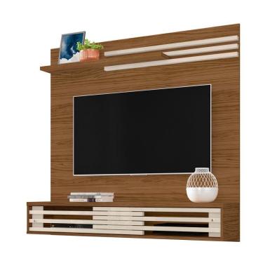 Imagem de Painel Bancada Suspensa Para Tv 60 Polegadas Frizz Sublime - 7 Decor Naturale E Off White