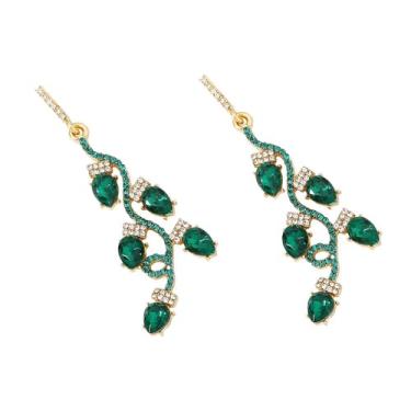 Imagem de Brincos femininos com strass e pingente de lâmpada de Natal, moderno, colorido, gota, galho de folha de cristal, lâmpadas de Natal, pingentes leves, pingentes de gota, festivais, bijuterias de