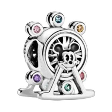 Imagem de Charm De Prata Esterlina 925 Da Disney Para Pulseira Mickey Minnie, Be