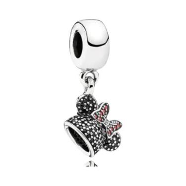 Imagem de Charm De Prata Esterlina 925 Da Disney Para Pulseira Mickey Minnie, Be