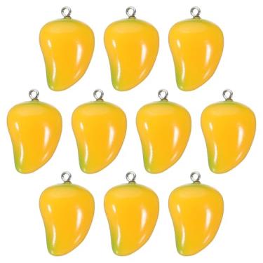 Imagem de Amuletos de resina, pingentes de frutas fofos, imitação 3D, contas de frutas, para fazer joias, pulseiras, colar e brinco, 1.1 x 0.87inch, Metal, Sem Pedra Preciosa