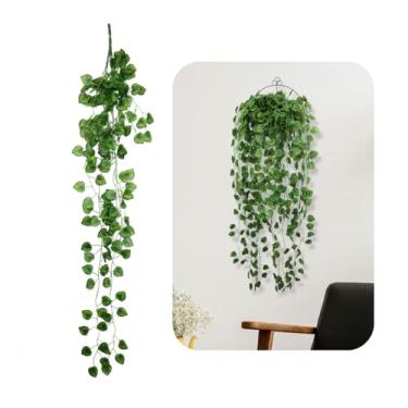 Imagem de Kit 4 Planta Trepadeira Peperomia Pendente Folhas Artificial Vertical (Peperomia)