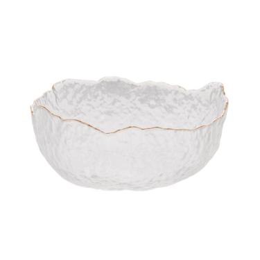 Imagem de Bowl De Cristal Martelado Com Borda Dourada 13 X 6,5 Cm Taj Wolff