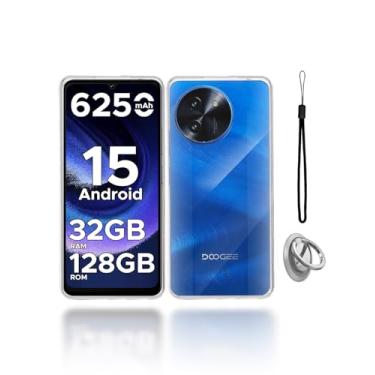 Imagem de KONXISA Capa para DOOGEE Note 59, capa de telefone com fivelas e cordões, capa protetora de material TPU premium, capa protetora resistente a arranhões e quedas, transparente