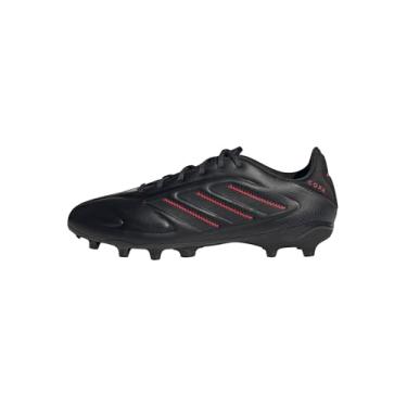 Imagem de adidas Tênis de futebol unissex Copa Pure 3 League Firm Multi Ground, Preto/carbono/vermelho lúcido, 10.5 Little Kid