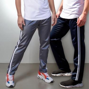 Imagem de KIT 2 Calças Masculina Esporte Treino Tecido Helanca Bolso Traseiro-Masculino