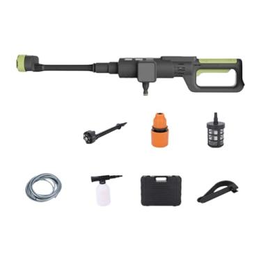 Imagem de Ioensy Lavadora de alta pressão sem fio, jato de água sem escova, máquina de limpeza de mangueira, lavadora de alta pressão para limpeza de cercas, piso de, Preto Verde