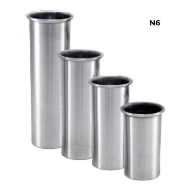 Imagem de Formas de Alumínio Cilíndrico 4 peças para Velas Artesanais KIT:N06 - 