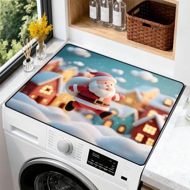 Imagem de AOHMPT Tapete antiderrapante para lavadora e secadora – Almofada protetora à prova de poeira com vários designs de padrões para decoração de lavanderia e cozinha, universal 59,9 cm x 50 cm (cor-15
