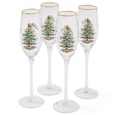 Imagem de Spode Taças de champanhe para árvore de Natal (conjunto com 4)