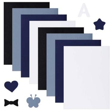 Imagem de 8 peças de remendos de reparo de jaqueta, 20 x 15 cm, adesivo de reparo de tecido, à prova d'água, remendos de nylon para jaquetas, roupas e calças, bolsas (4 cores)