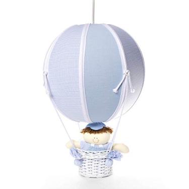 Imagem de Lustre Balão Bolinha Azul Quarto Bebê Infantil Menino