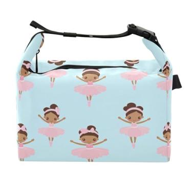 Imagem de STAYTOP Lancheira de balé dançante com fivela de alça, lancheira isolada para meninos e meninas, lancheira térmica para trabalho escolar