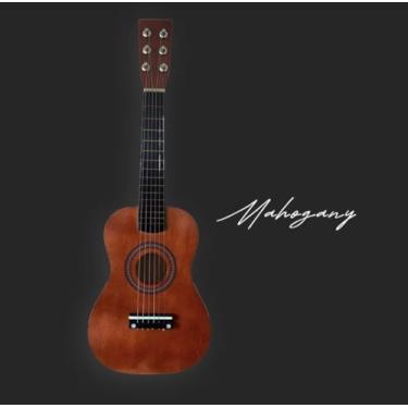 Imagem de Mini Violão Infantil Palheta Semi Profissional Crianças Corda Em Aço Acústico Real Verdadeiro (RED)