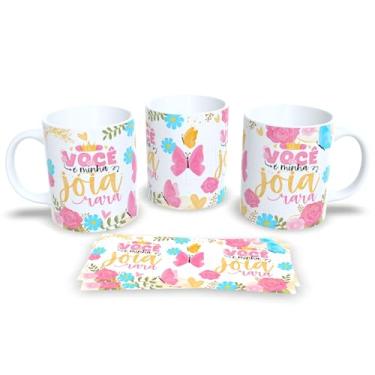Imagem de Caneca 'Família' Opções para Mãe, Dinda, Sogra, Tia e Avó (Você é minha joia rara)