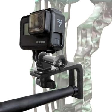 Imagem de Auyuve Suporte de arco composto para GoPro, acessórios de caça de arco, preto