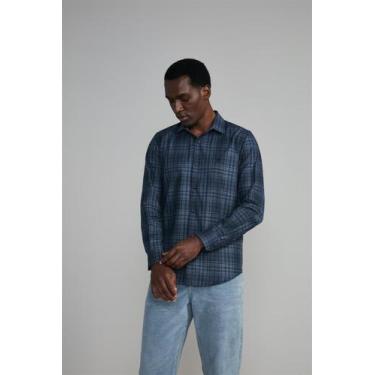 Imagem de Camisa Slim Fit - Azul Marinho - HIGHSTIL, Azul marinho, 3