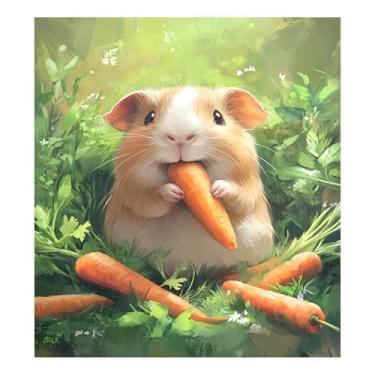 Imagem de CEBUGI Capa magnética de porquinho-da-índia para lava-louças decorativa 58 x 66 cm decalque de painel de geladeira para decoração de cozinha doméstica