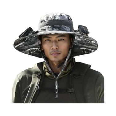 Imagem de Chapéu De Proteção Solar Masculino Com Aba Larga UPF50+ Ajustável Sola
