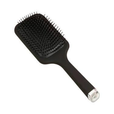 Imagem de Escova De Cabelo Com Almofada De Ar Preta Para Massagem Do Couro Cabel