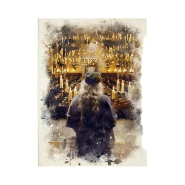 Imagem de Pôster De Lona Para Quarto Infantil, Castelo De Hogwarts, Casa De Abób