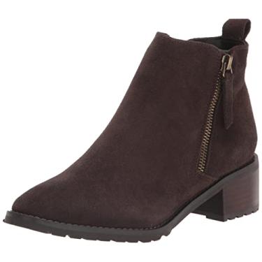 Imagem de Blondo Bota feminina de cano curto Samara, Camurça marrom, 36