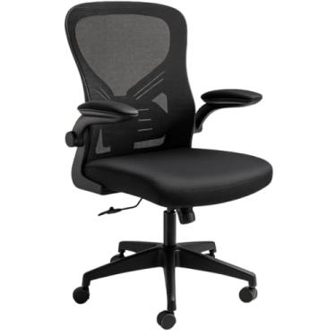 Imagem de Cadeira de Escritório B7-007 Azul Assento Espuma Mesh Regulável Braços Giratória Base Rodízios