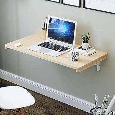 Imagem de TRGCJGH Mesa dobrável montada na parede mesa dobrável montada na parede mesa dobrável para serviço pesado na parede mesa de jantar de cozinha, 40 * 60 cm