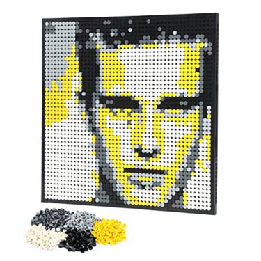 Imagem de Amalia Kit de montagem personalizado para retrato de mosaico personalizado Pixel Great Wall Art Decoration Personalize sua própria foto - memória (C / 38 x 38 cm)