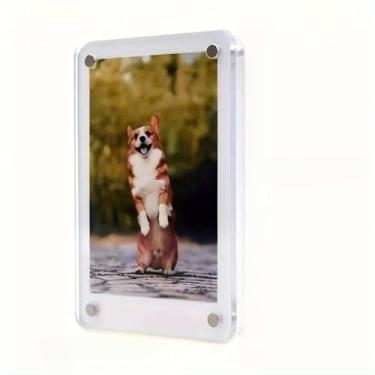 Imagem de Kit Moldura Porta Retrato de Acrílico Magnética Imã 6x9cm – Para Fotos Polaroid/Instax(1 Peça)