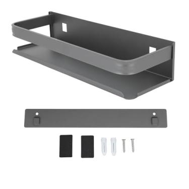 Imagem de Cryfokt Rack de Banheiro Com Adesivo Forte, Prateleiras Flutuantes, Armazenamento de Parede para Quarto, Sala de Estar, Cozinha, Grande Capacidade de Armazenamento para Vários Itens, Adequado para