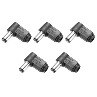 Imagem de 5 peças conector adaptador de alimentação DC macho, 6,3 mm x 3,0 mm DC adaptador de tomada de alimentação 2,4 cm para eletrodomésticos uso industrial câmeras CCTV fontes de alimentação