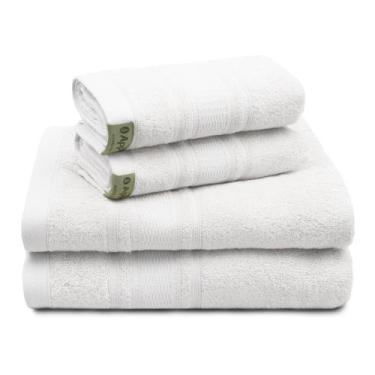 Imagem de Jogo de Toalha Banhão Memphis 4 Peças 100% Algodão Egípcio - Genérico,