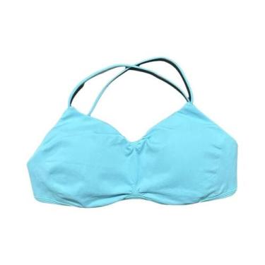 Imagem de Top De Yoga Fitness Sem Costura Para Mulheres, Cor Pura, Com Almofadas