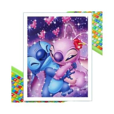 Imagem de Pintura Em Diamante Groot Lilo E Stitch Da Disney, Mosaico Completo DI