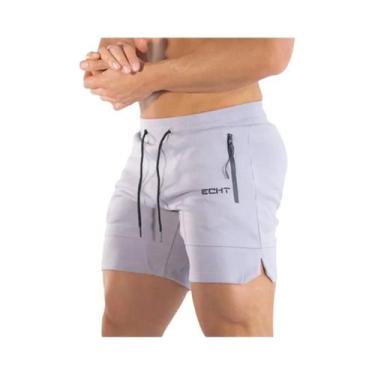 Imagem de Shorts de Corrida Masculino com Bolso e Zíper - Ideal para Academia, P