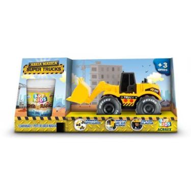 Imagem de Areia Mágica 200G + Caminhão Escavadeira com LUZ e Som - [Marca Não In