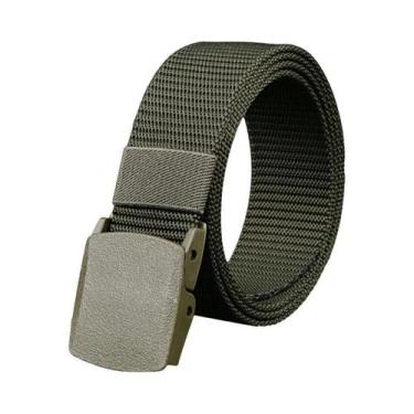 Imagem de Cinto Ajustável Masculino De 120cm Para Viagens Ao Ar Livre Com Fivela