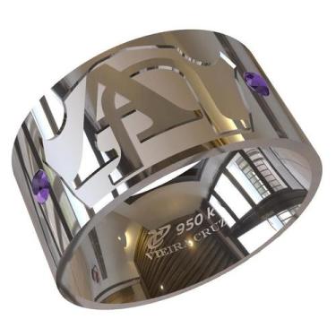 Imagem de Anel de Formatura em Prata de Teologia - Vieira Cruz Joias