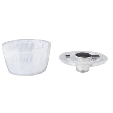 Imagem de Generic Máquina de Lavar Vegetais, Secadora de Salada Multiuso PP Fundo Antiderrapante para Casa (Pequeno: Aprox. 17,6x16,2x6,5cm / 6,93x6,38x2,56)