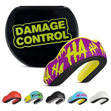 Imagem de Protetor bucal contra impactos extremos, protetor bucal para esportes, boxe, hóquei, protetor bucal de lacrosse, protetores de boca com amortecedores para proteção extrema (Hahaha, adulto)