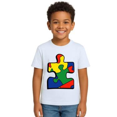 Imagem de Camiseta Peça Quebra Cabeça Autismo Autista Personalizada - Use P4, Br