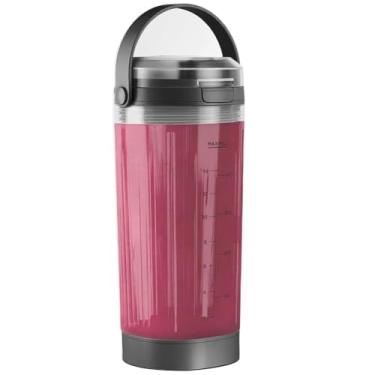 Imagem de Peças de reposição para liquidificador Ninja Blast BC151 BC100 CL155 Series, copo de recipiente de mistura de 510 g com tampa e tampa inferior compatível com liquidificador pessoal portátil Ninja