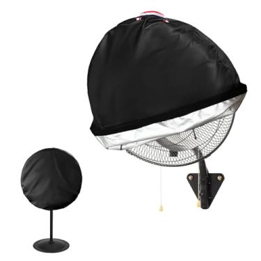 Imagem de Owlcover Capa de ventilador de montagem na parede adequada para ventilador de 45 a 53 cm, resistente, 600D, impermeável, à prova de poeira, industrial e ventilador de pedestal (somente capa)