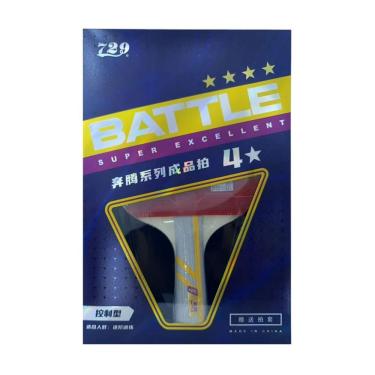 Imagem de Raquete De Ping Pong Equilibrada Confortavel Versatil Esporte Recreação Tenis De Mesa 4 Estrelas Profissional