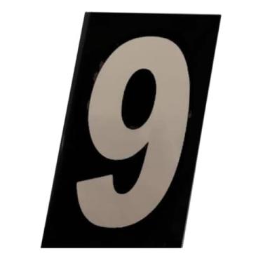 Imagem de Número Residencial 9 em Acm Refletivo Numeral 11,5 x 6,5 cm