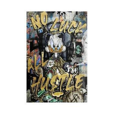 Imagem de Pôster De Arte Graffiti Donald Duck Caça Ao Dinheiro, Pintura Em Tela,
