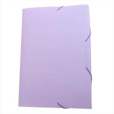 Imagem de Pasta com elástico Dello ofício serena lilás pastel